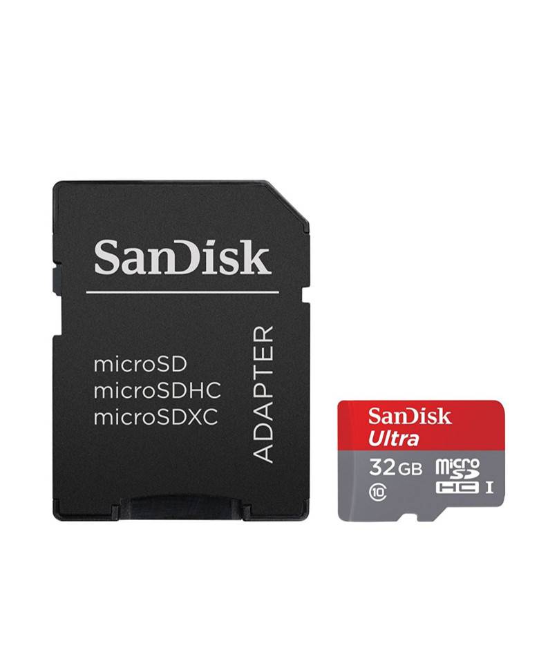 SanDisk Ultra MicroSDHC 32GB UHS-I Class 10 Memory Card With Adapter(80 MB/s Speed) zoom image