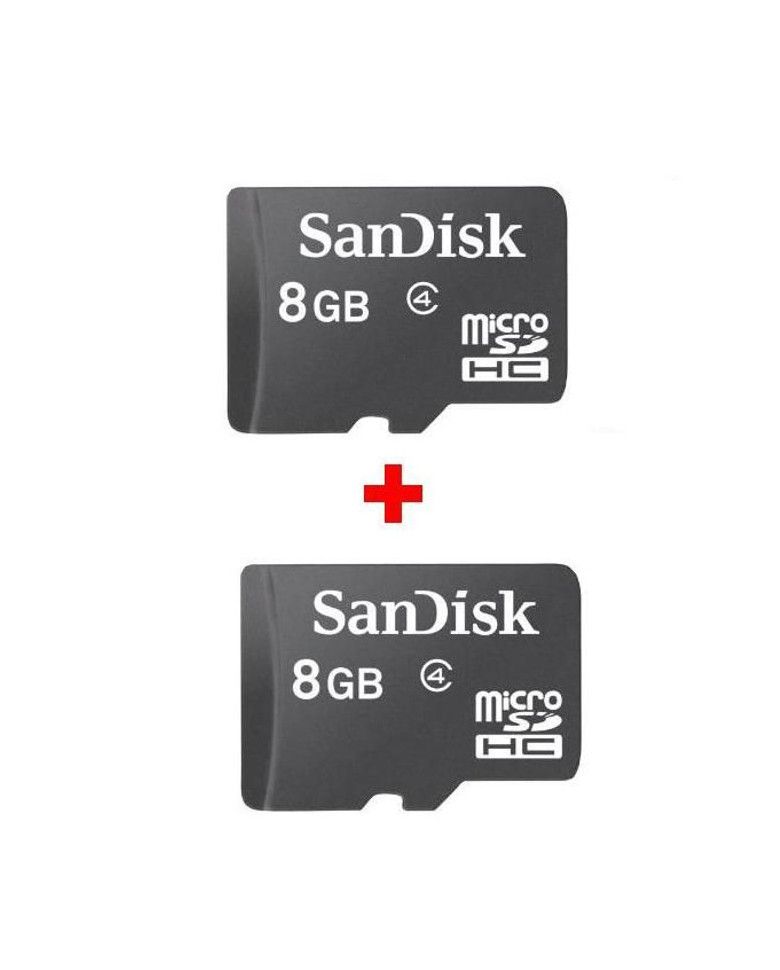 Sandisk 8 GB Class 4 Micro Sd Memory Card(Combo Of 2 pcs) zoom image