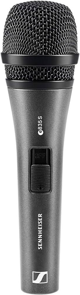Sennheiser E 835-S Dynamic Cardioid Microphone with hum compensating coil zoom image