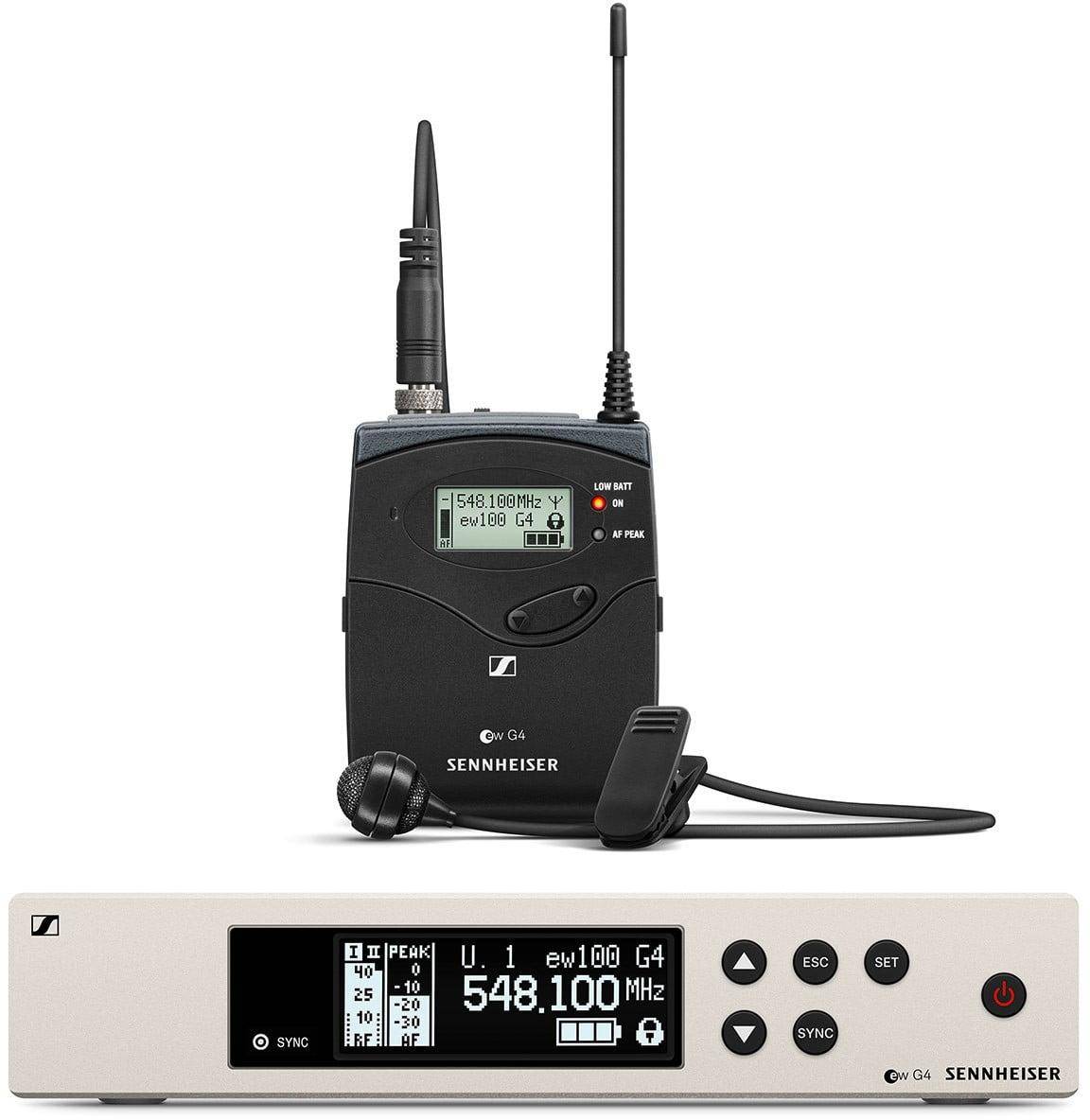 Sennheiser EW100 G4-ME4 Lapel Wireless Microphone for Speech Applications zoom image