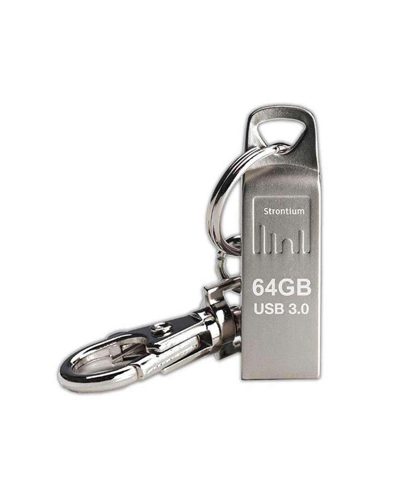 Strontium 64GB USB 3.0 Ammo Pen Drive (Silver) zoom image