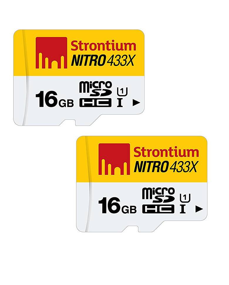 Strontium Nitro 16GB 65MB/s UHS-1 Class 10 Memory Card Combo of 2 zoom image