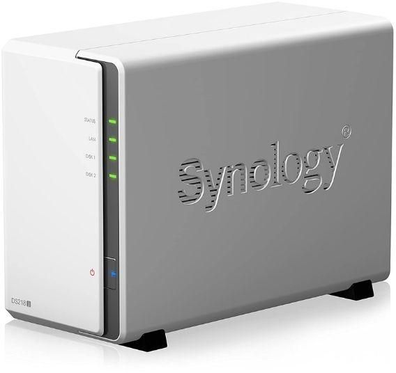 Synology Ds218j (2x1TB) 2 Bay Desktop NAS Unit zoom image