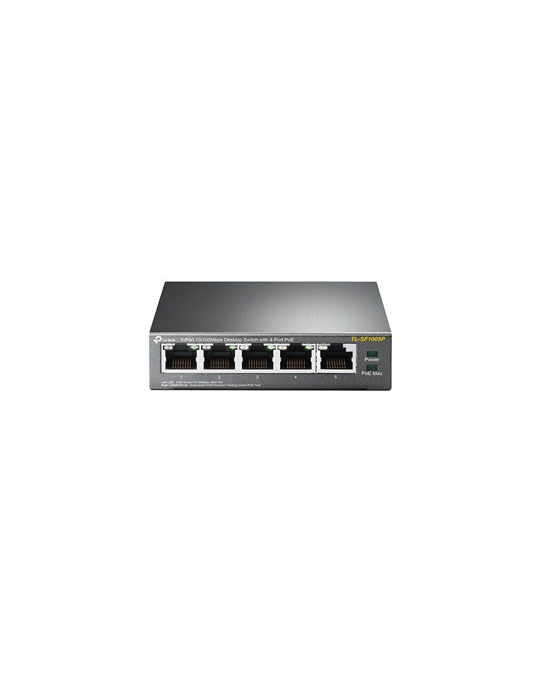 TP Link 5 Port 10/100Mbps Desktop Switch with 4 Port PoE zoom image