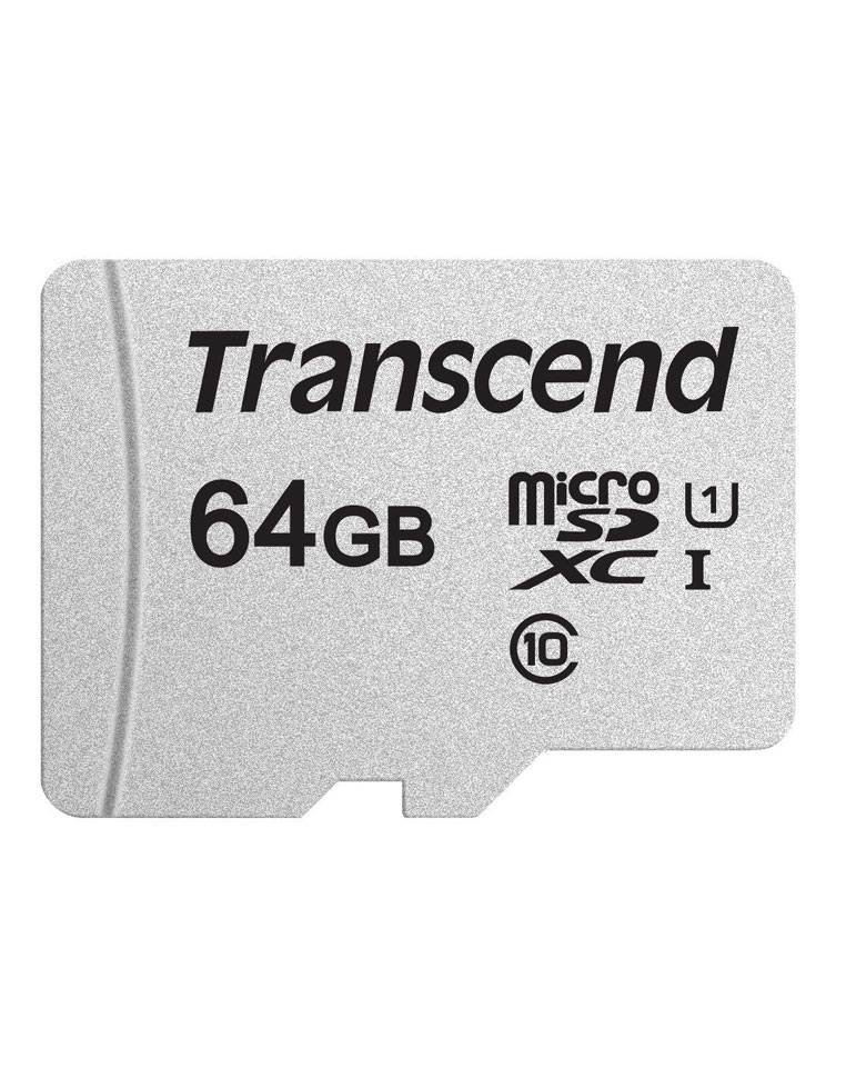 Transcend 64GB MicroSDXC 300S 95Mbps UHS-1 Memory Card zoom image