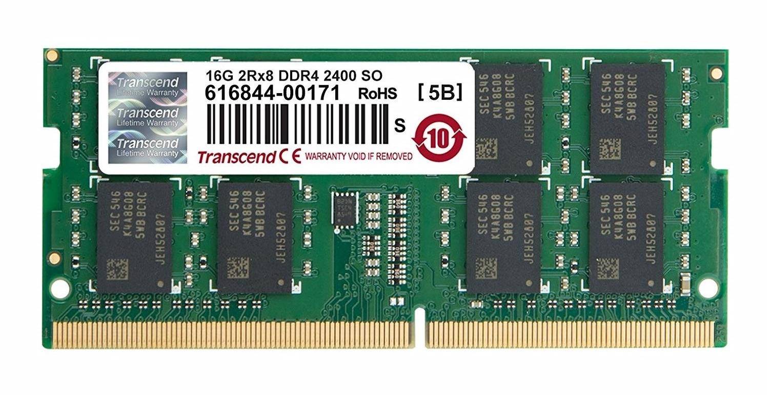 Transcend 16GB DDR4 2400MHz SODIMM Laptop Memory (TS2GSH64V4B) zoom image
