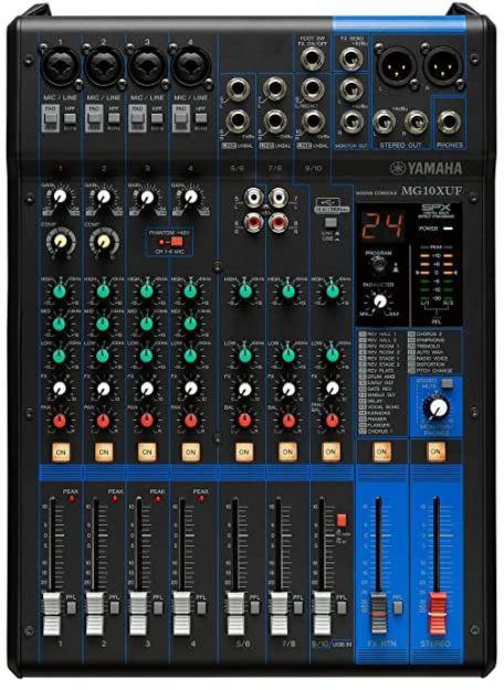 Yamaha MG10XUF 10-Channel Analog Digital mixer console zoom image