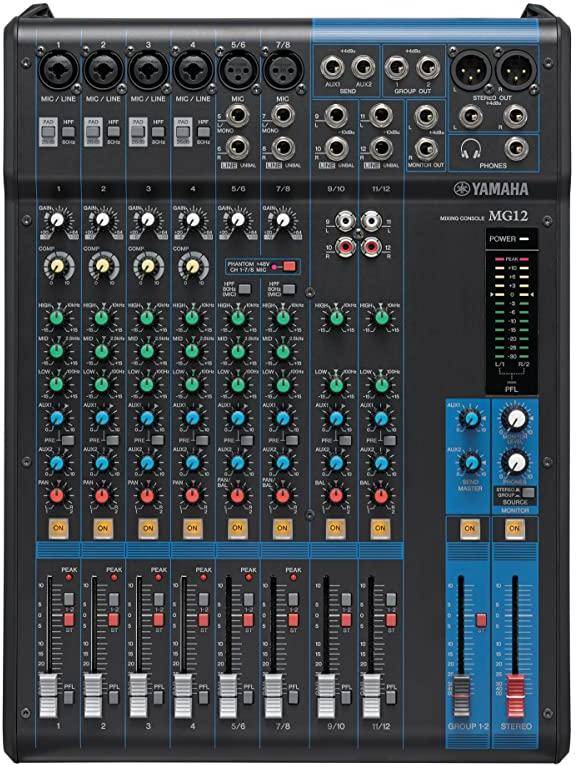 Yamaha MG12 12-Channel 4 Bus digital Mixer Console zoom image