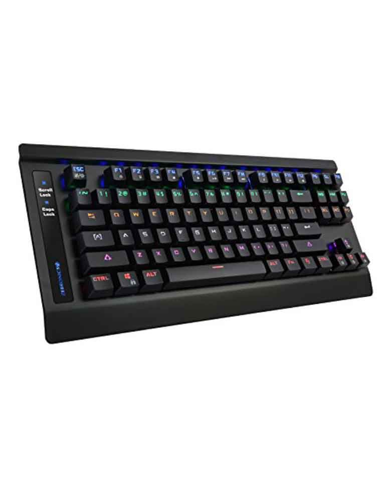 Zebronics Max USB Mechanical Keyboard with Vibrant Multicolor LED zoom image