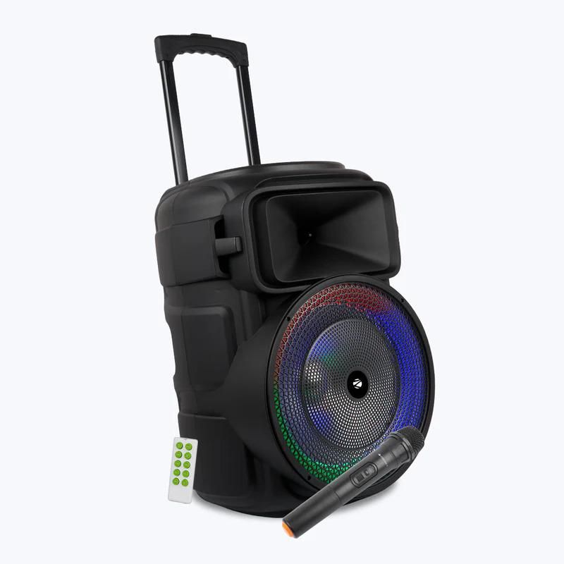 Zebronics ZEB-Thump 500 45W Trolley Speaker with Wireless MIC and RGB Lights zoom image