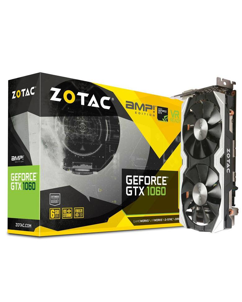 Zotac GeForce GTX 1060 AMP! Edition 6GB Graphics Card (ZT-P10600B-10M) zoom image