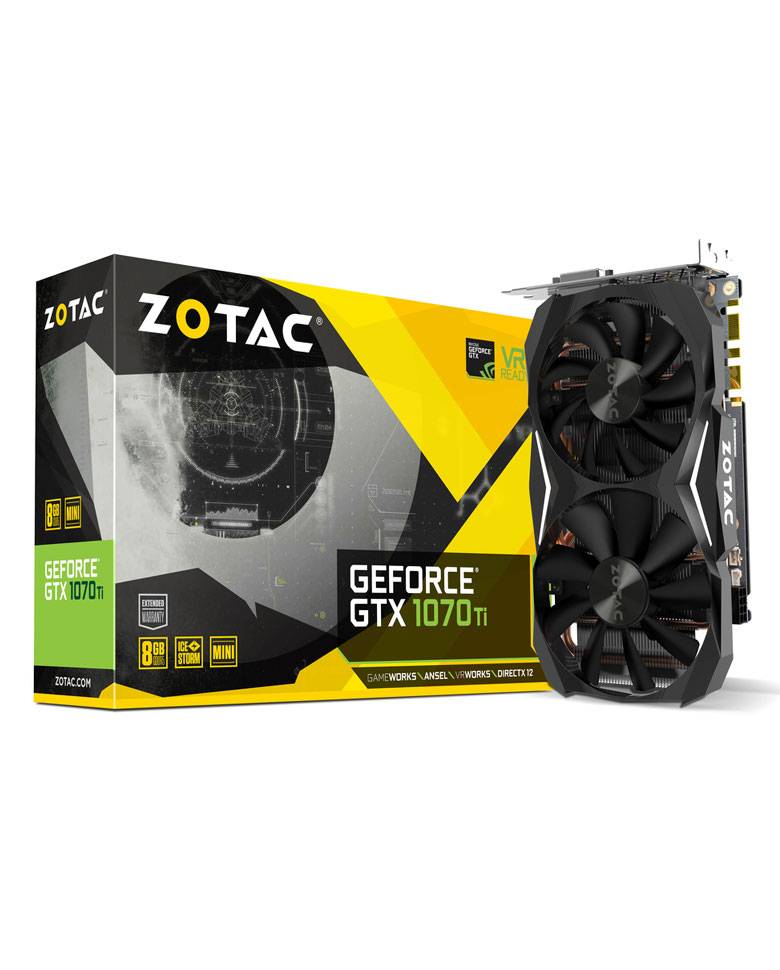 ZOTAC GeForce® GTX 1070 Ti Mini 8GB GDDR5 Graphics Card (ZT-P10710G-10P) zoom image